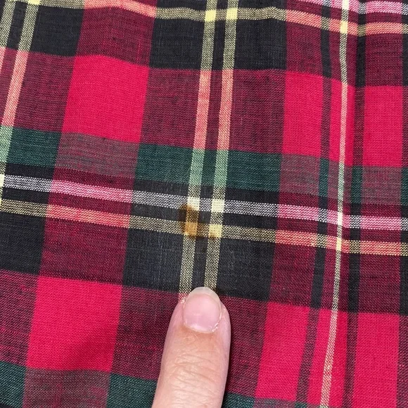 Vintage 70s 80s Plaid Highwaisted MIDI Skirt - Picture 9 of 9